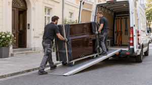 Klaviertransport mit dem Möbeltaxi in Augsburg