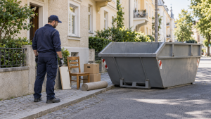 Möbeltaxi Augsburg organisiert einen Container für die Entrümpelung